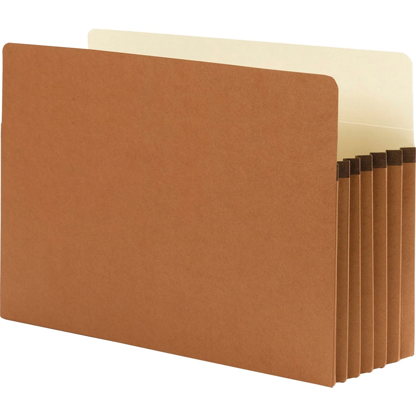 Smead Pockets, Legal Size, Straight Cut, 5-1/4-Inch Expansion, Rollover Tyvek at Top-Reinforced Sides, Redrope, 10 Per Box (74234)