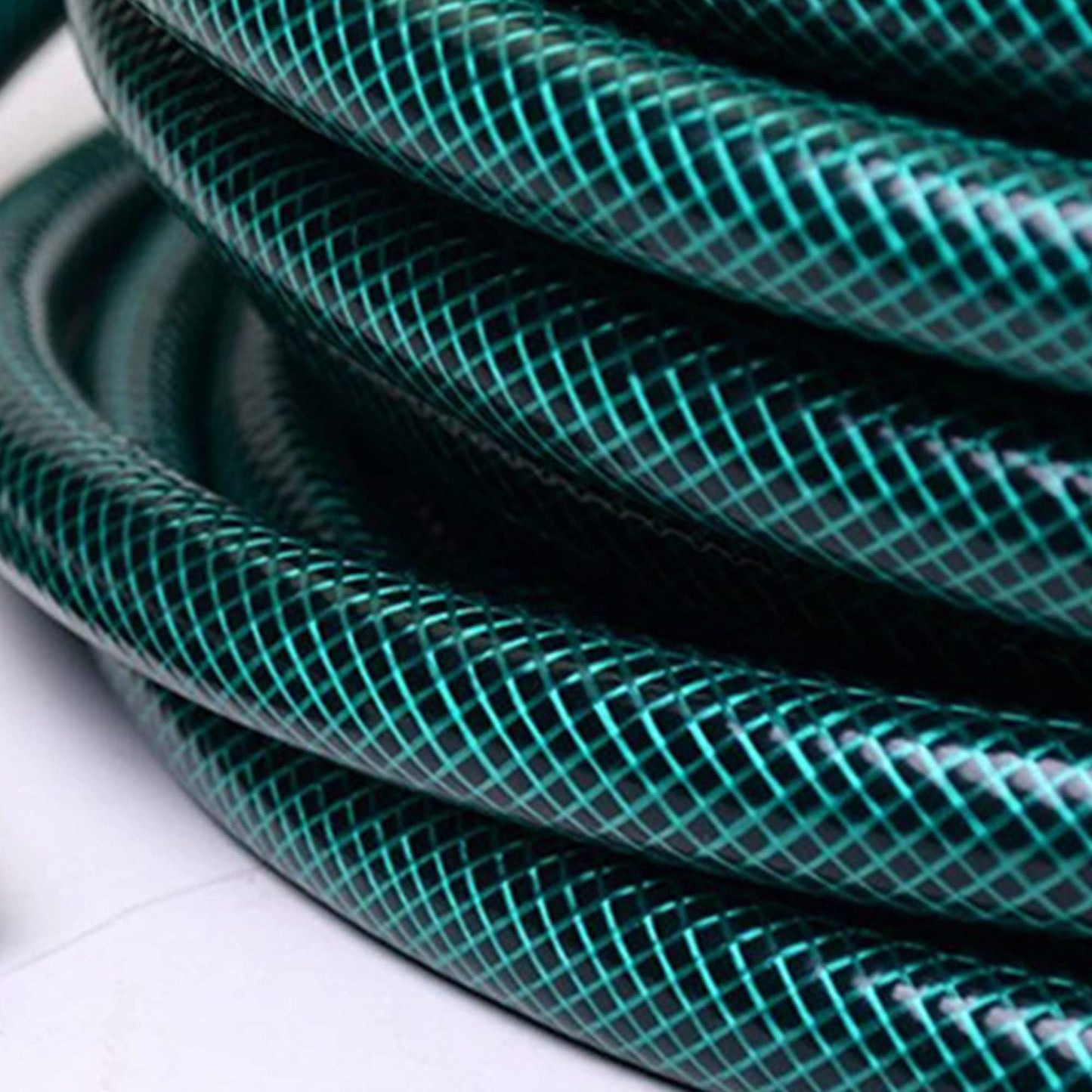 Darnassus PVC Garden Hose 1/2 Inch Green Heavy Duty Water Hose with Solid Brass Fittings,No Leaking, Flexible,for outdoors,Lawns,Patio (15 FT, Green, Brass Fittings)