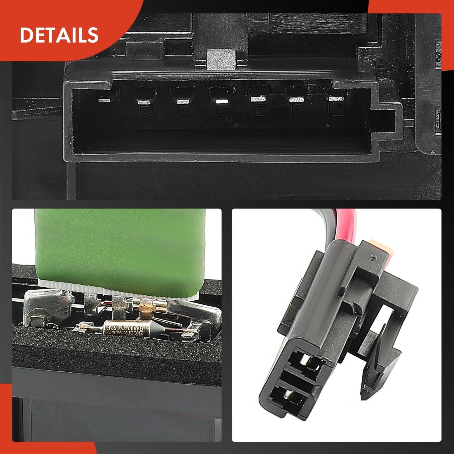 A-Premium Manual HVAC Blower Motor Resistor Compatible with Chevrolet Silverado 1500, Silverado 2500 HD, Tahoe, Suburban 1500, Avalanche 1500 & GMC Sierra 1500, Yukon, Sierra 2500 HD, Yukon XL 1500