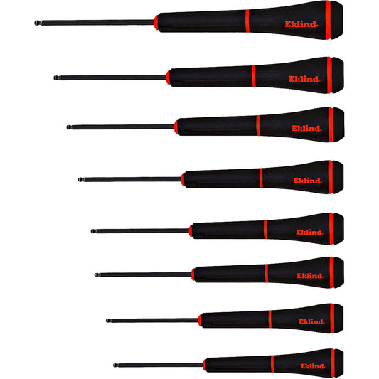 Precision Screwdriver Set-8 Pc Ball-Hex .050-5/32"