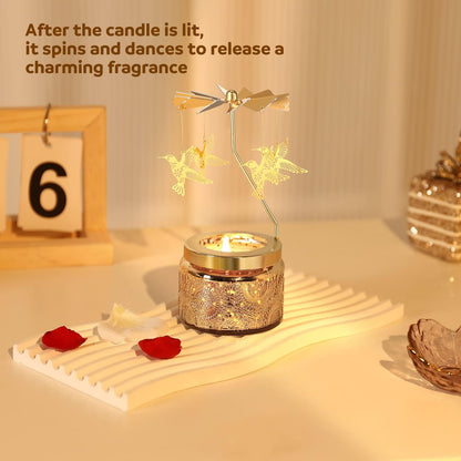 Valentines Day Gift for Her, Hummingbird Birthday Gifts for Women, Unique Rotating Candle for Mom Grandma Sister, Funny Friendship Gifts for Women, Scented Candle Gifts for Her Birthday Anniversary