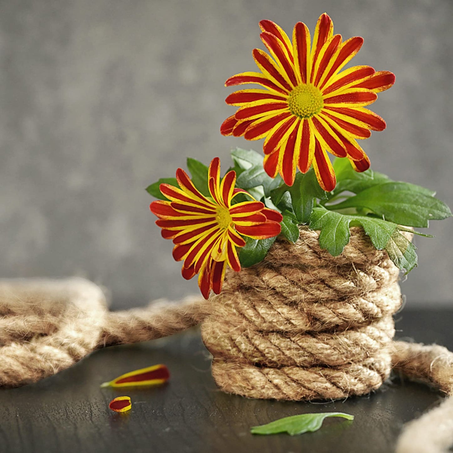 PINGEUI 10mm Jute Twine Rope 164 Feet Natural Heavy Duty String for DIY Crafts Gardening Bundling Cat Scratching Post Gift Wrapping Home Decor