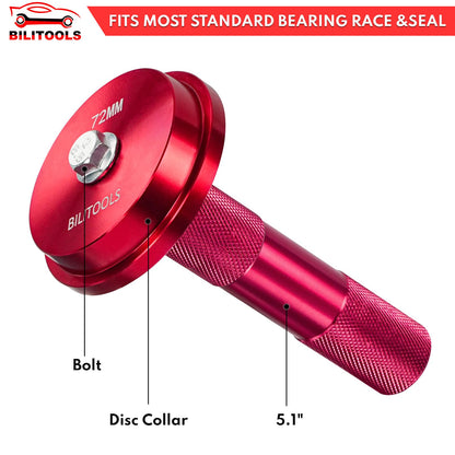 BILITOOLS Bearing Press Kit, 10 Piece Bearing Race and Seal Driver Set, Seal Driver Installer Set for Bearing Installation