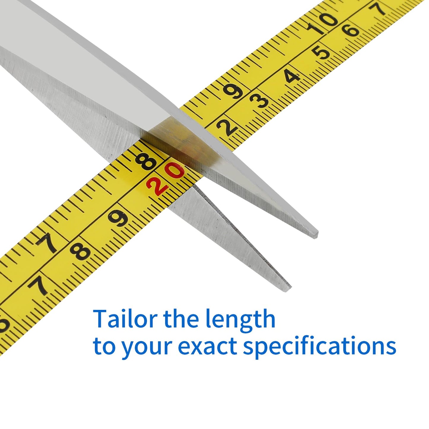 4-Pack Steel Self-Adhesive Measuring Tape, 79 Inch or 200cm Imperial and Metric Scale Ruler Sticker, Left to Right Reading Tape Measure Sticker for Workbench, Woodworking, Saw, Drafting Table, Yellow