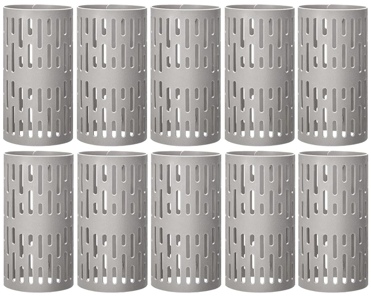 Tree Trunk Protector - 10 PCS Expandable Plastic Plants Stump Protection Guards, Tree Bark Wrap Plant Cages, Garden Nursery Flower Seedlings, Sapling Supports from Weed Trimmer, Small Animals Rabbit