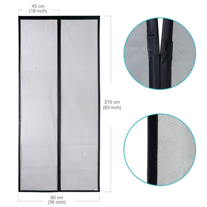 Apalus VP Magnetic Screen Door Deluxe Version Heavy Duty Mesh Curtain, Strong Magnets,Top-to-Bottom Seal Snaps Shuts Automatically(36x38 inch )