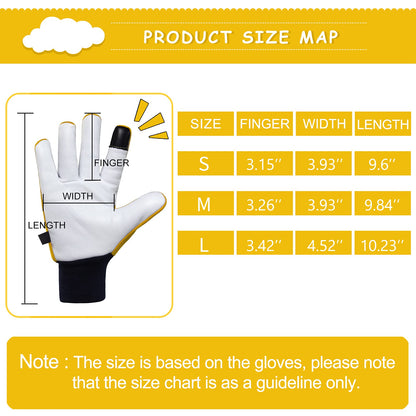 Cactus Gloves Soft Deerskin Women Gardening Glove Thorn Proof for Cacti Handling (Medium, Yellow)