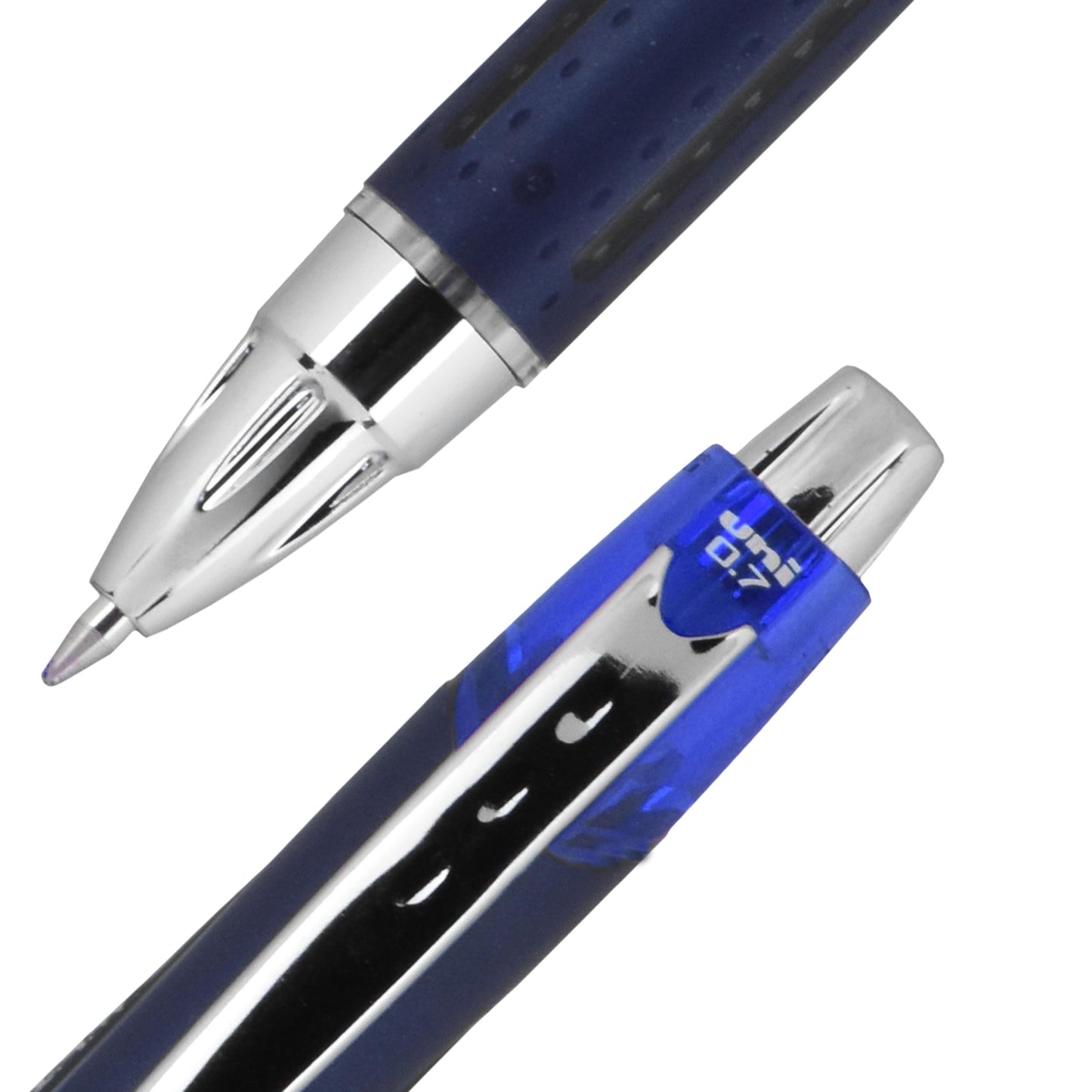 uni-ball Jetstream Rollerball, Retractable Roller Ball Pen Fine-0.7mm, 12 Pack, Blue Ink (62153)