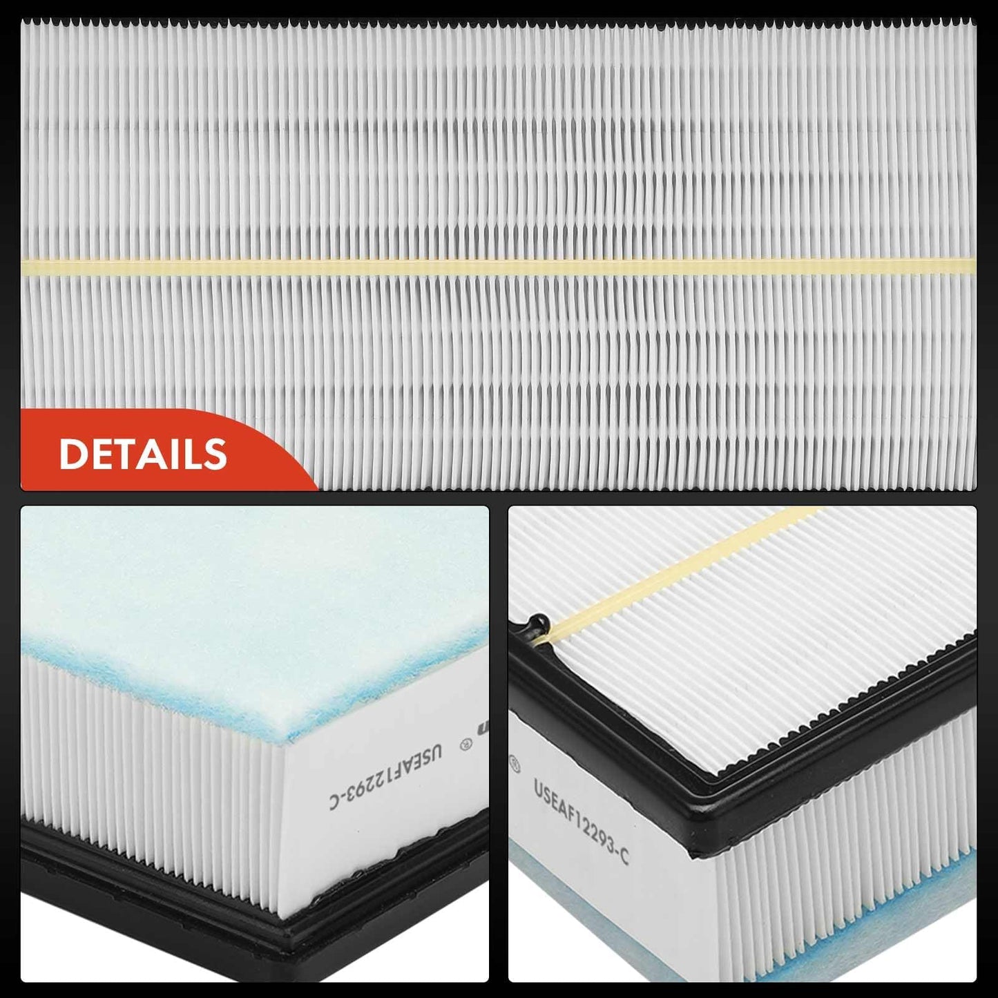 A-Premium Front Engine Air Filter Compatible with Volkswagen Atlas 2018-2023, Atlas Cross Sport 2020-2023, Replace# 3QF129620
