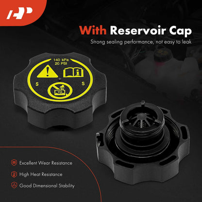 A-Premium Coolant Recovery Overflow Reservoir Tank [with Cap] Compatible with Chevrolet Cruze 10-16, Orlando 12-14 & Buick Cascada 16-18, Verano 12-17, 1.4 1.6 1.8 2.0 2.4
