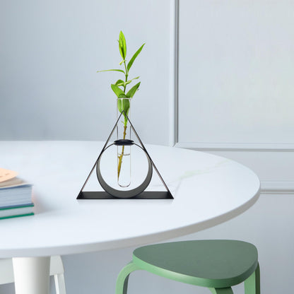 Xyverart Unique Metal Wizard Propagation Tube Vase Planter with Tube, Cute Home Decor, Small Flower Pot for Desk Shelf, Home Decor, Magic School Gifts and Collectibles for Home Friends