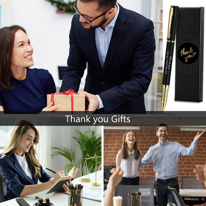 10/20/40 Sets Inspirational Thank You Gifts Employee Appreciation Gifts Bulk Ballpoint Engraved Business Pens with Gift Boxes (THANK YOU FOR ALL THAT YOU DO, 10)