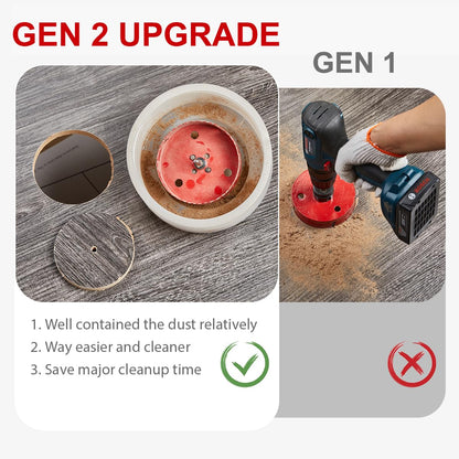 4-1/4 Inch Hole Saw for Recessed Lighting with Dust Bowl | Bi-Metal Hole Saw for Wood, Metal, and Drywall Cutting