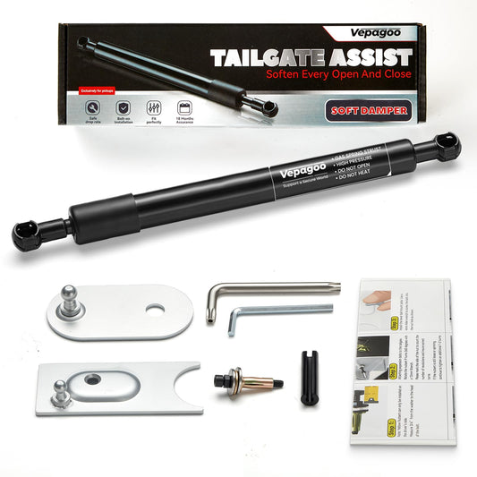 Vepagoo Tailgate Assist Shock for 2009-2018 Ram 1500, 2019-2024 Ram 1500 Classic, 2010-2025 Ram 2500 3500, Truck Tailgate Lift Assist 43301 Black