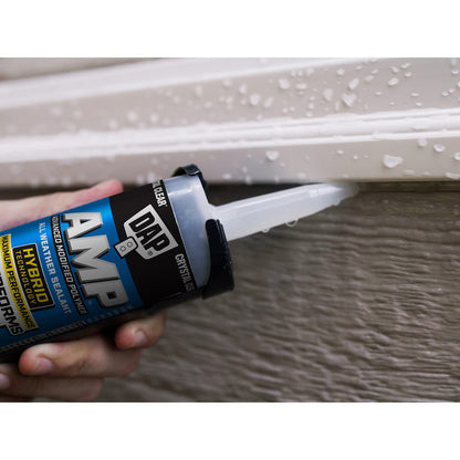 DAP AMP All Weather Window, Door and Siding Sealant, Clear, 9 Oz (7079800761)