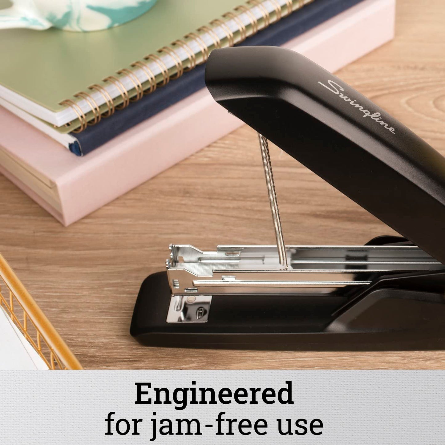 Swingline Stapler, Eco Version Desktop Stapler, 15 Sheet Capacity, Black, 2 Pack (S7054501AZ)