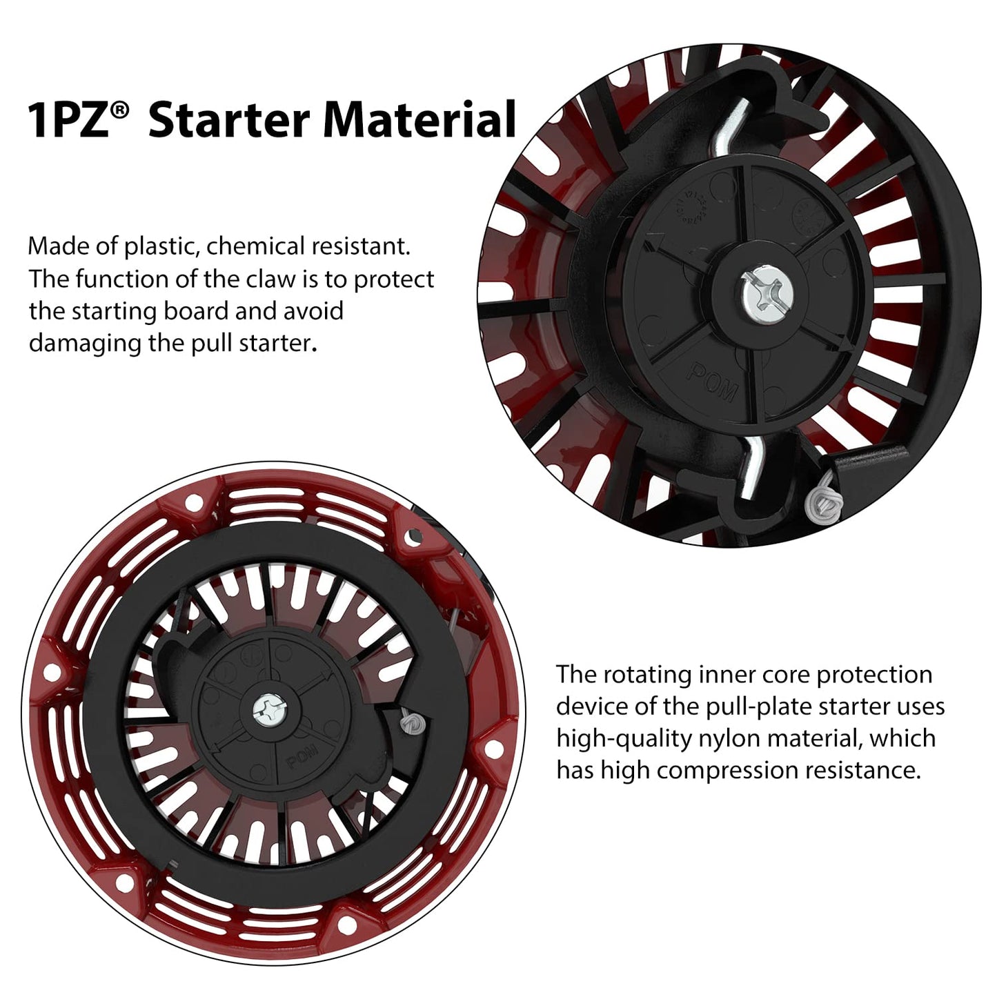 1PZ CA1-GVE Recoil Starter Pull Start Replacement for Honda GX120 GX160 GX200 Engine 28400-ZE1-003ZF