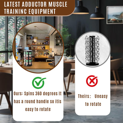 TOMSHUB K Cup Holder，Coffee Pod Storage Carousel Holder Organizer Compatible with 40 Keurig K-Cup Pods，Home or Office Kitchen Counter Organizer