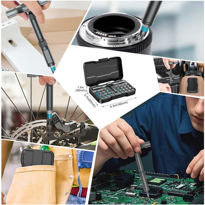 JoiTrs 24 in 1 Magnetic Ratcheting Screwdriver Set with Handle Portable Mini Precision Repair Tool Kit