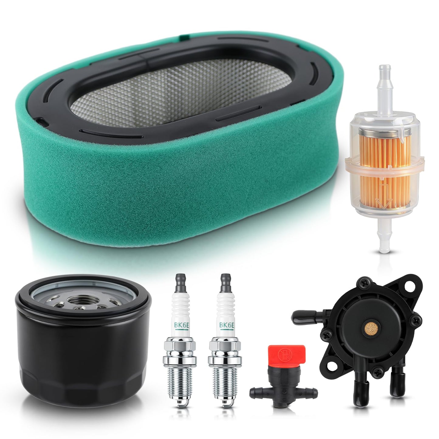 AUTOKAY 32 883 09-S1, 32 083 09 Air Filter Maintenance Kit Fits for Kohler 7000 KT610 KT620 KT715 KT725 KT730 KT735 KT74 w/ 24 393 04-S Fuel Pump, 12 050 01-S Oil Filter, 24 050 10-S Fuel Filter Set