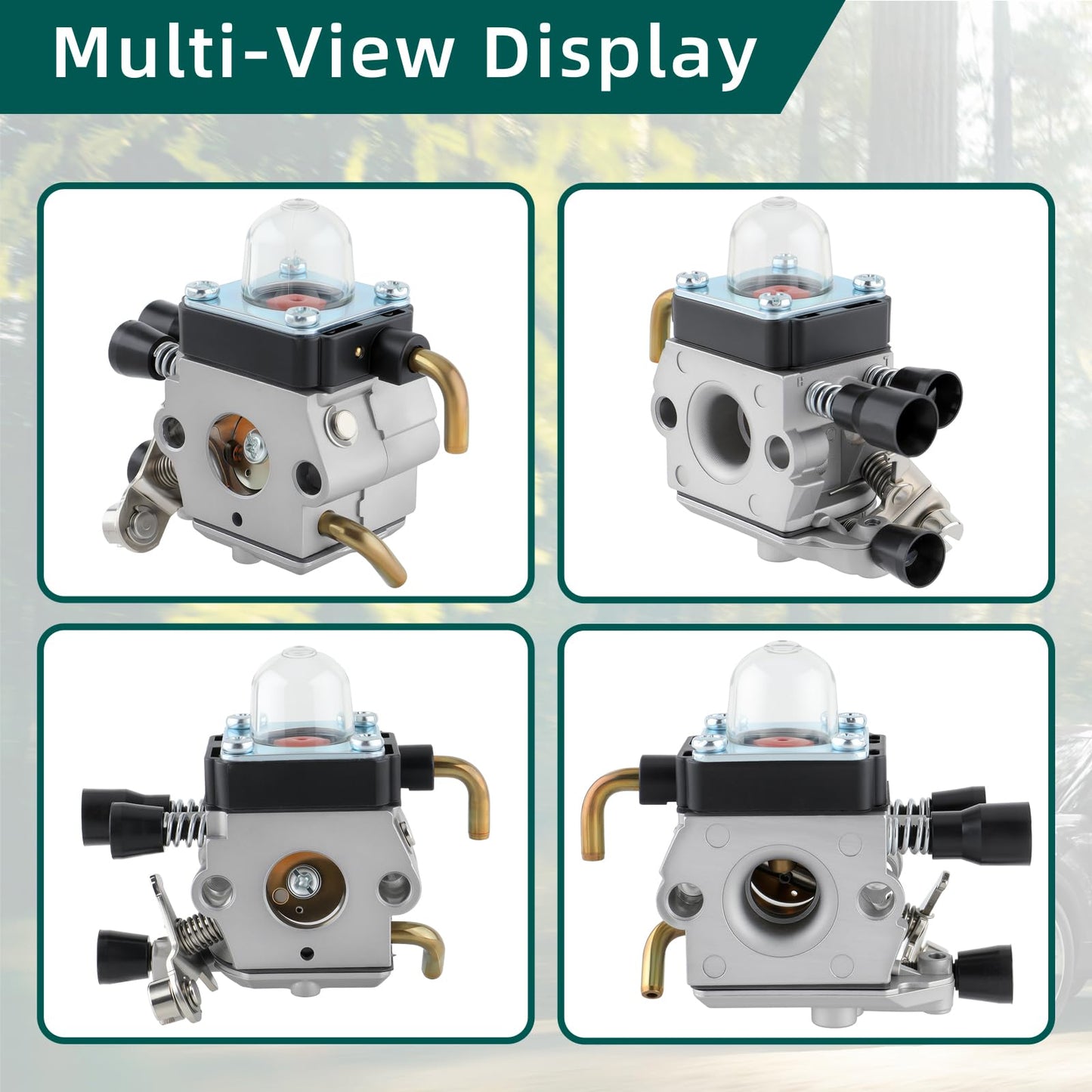 AUTOKAY C1Q-S97 Carburetor for Stihl FS38 FS45 FS46 FS55R FS55RC KM55 HL45 FS45L FS45C FS46C FS55C FS55 Carb Weed Eater with Air Fuel Filter Tune-up Kit