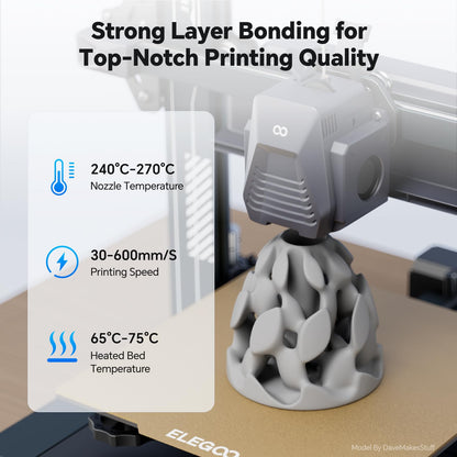 DEEPLEE Rapid PETG Filament 1.75mm Transparent 1KG, 3D Printer Filament Good Impact Resistance, High Speed Filament Material Speed Up to 600mm/s Fit for Most FDM 3D Printers