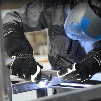 ARCCAPTAIN Tig Welding Gloves Premium Goatskin Grain Leather, Dexterity, Comfort, Duralble Tig Gloves for Work Protection