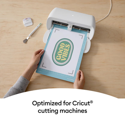Cricut Printable Iron-On for Light Fabrics, 20 Sheets (8.5" x 11") - Print HTV Compatible with Inkjet Printers - for Joy Xtra, Explore, & Maker Machines