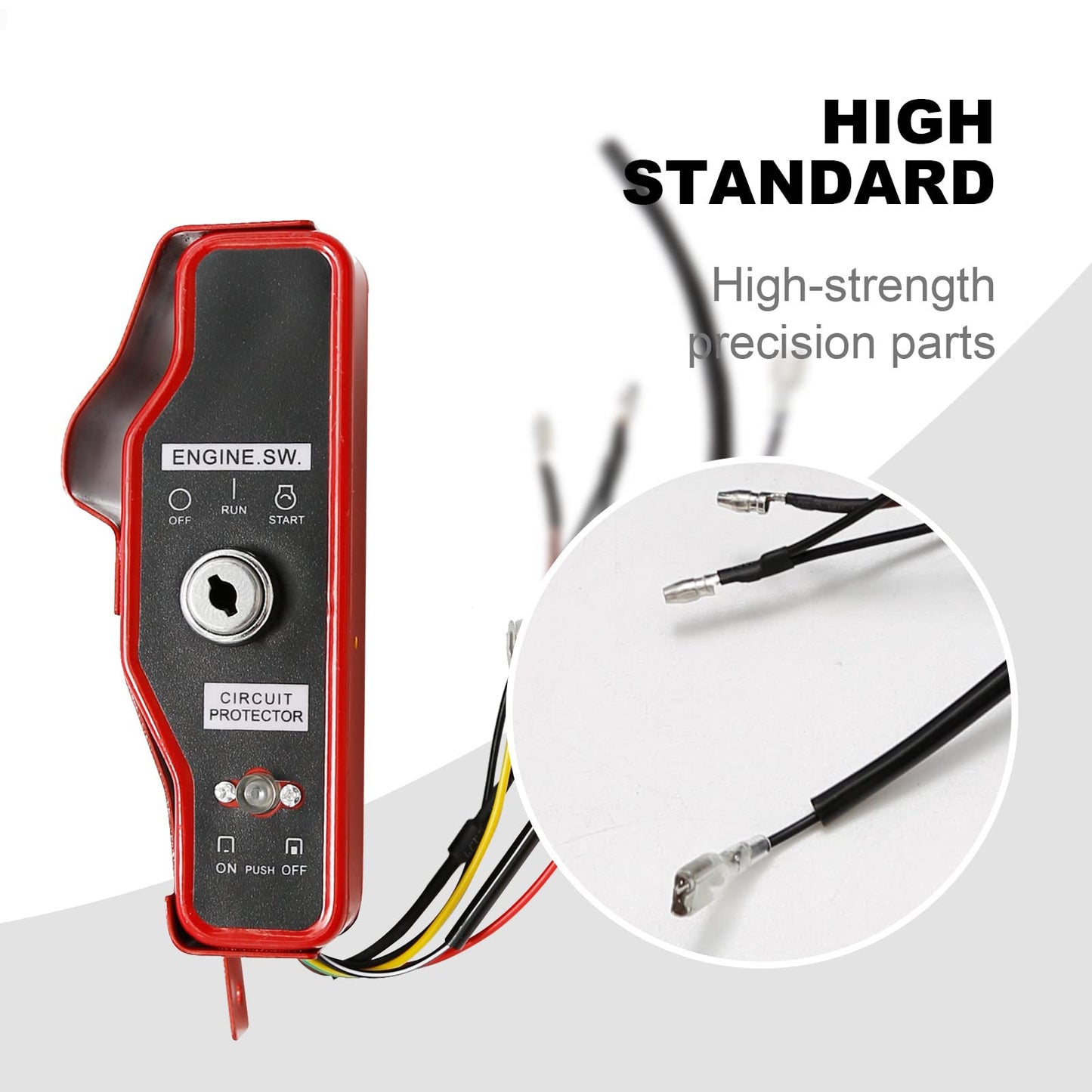 Saihisday GX390 Ignition Key Switch Box Replacement for Honda Lawnmower GX340 GX390 Predator 420cc 389cc 11hp 13hp Gas Engine, Ignition Switch & Box