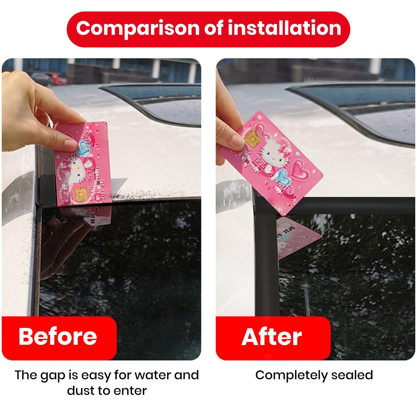 16.4 Ft Windshield Rubber Seal Car Weather Stripping Trim T Shape Sealing Strip for Car Front Rear Windshield (30mm*16.4Feet)