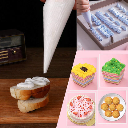 400 Pcs Piping Bags Disposable 12 Inch Anti-Burst Pastry Bags, Tipless Icing Piping Bag for Cake, Cream Frosting and Cookie Decoration Supplies