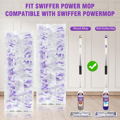 15 Pack Disposable Power Mop Refills Pads for Swiffer Power Mop,Spray Wet Pads Refill for Swiffer,Disposable Swifter Mopping Pads Refills for Multi-Surface Floor Cleaning