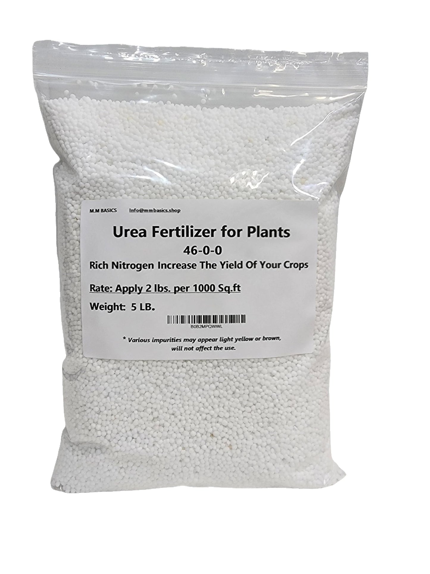 Urea Fertilizer for Plants 46-0-0, Rich Nitrogen, Increase The Yield of Your Crops (5 LB)