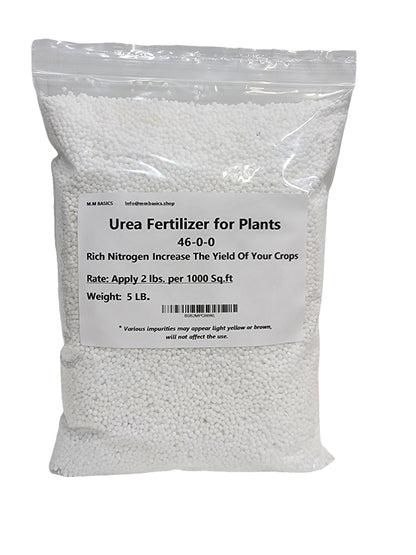 Urea Fertilizer for Plants 46-0-0, Rich Nitrogen, Increase The Yield of Your Crops (5 LB)
