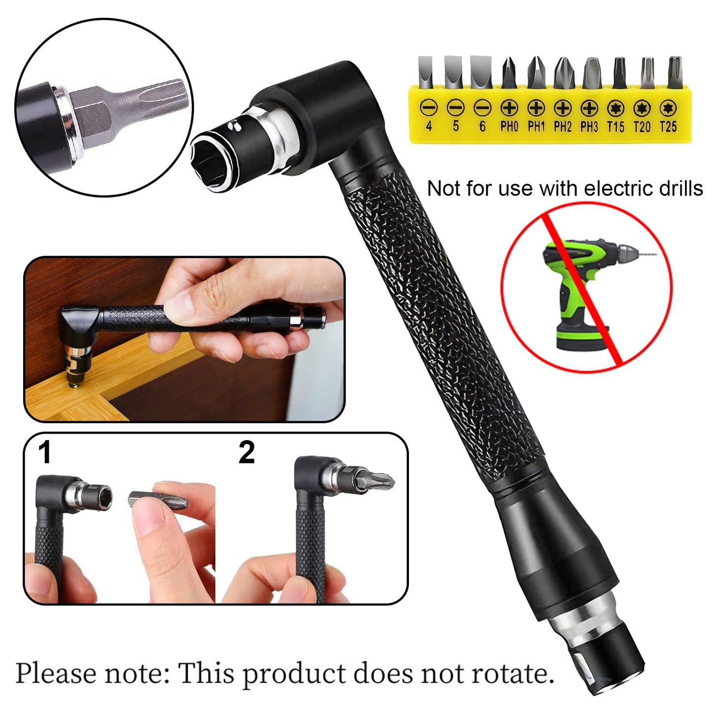 ZORKNOPT 26 PCS Flexible Drill Bit Extension Set with 2 PCS 105° Right Angle Drill Attachment, Bendable 1/2 3/8 1/4" Universal Socket Adapter & Screwdriver Bit Kit & Drill Bit Holder