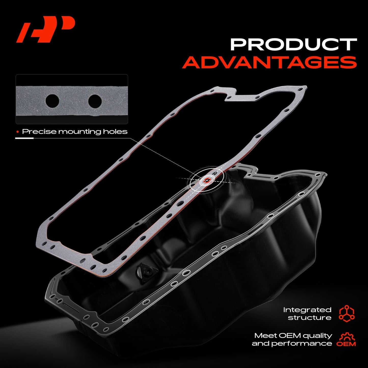 A-Premium Lower V6 3.6L Engine Oil Pan Gasket Set, Compatible with Dodge Grand Caravan, Journey, Avenger & Chrysler Town & Country, 200 & Ram C/V, ProMaster 1500 2500 3500 & Volkswagen Routan