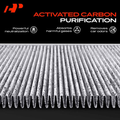 A-Premium Cabin Air Filter with Activated Carbon Compatible with Volkswagen Jetta, Passat, Golf, Tiguan, Beetle, CC, Eos, GTI, Rabbit & Audi A3 Quattro, Q3 Quattro, TT Quattro