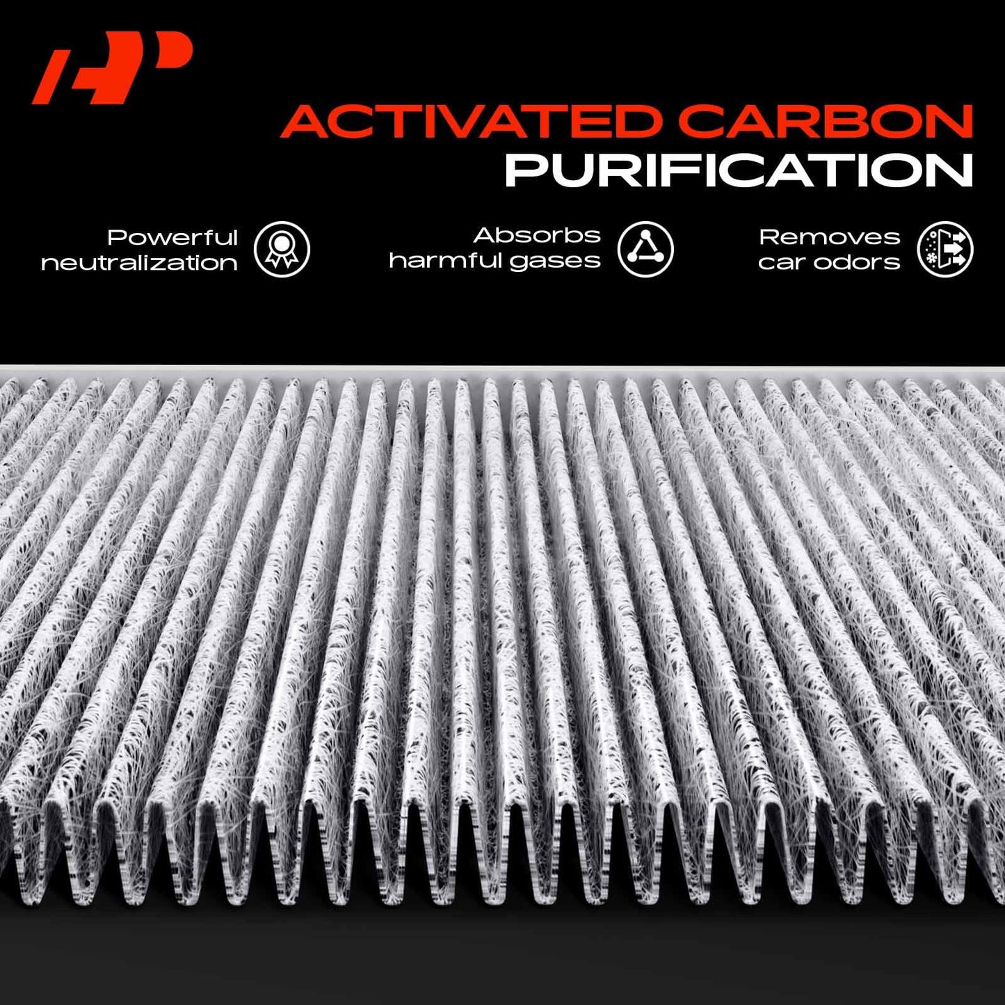 A-Premium 2-PC Cabin Air Filter with Activated Carbon Compatible with Chrysler 200, Sebring & Dodge Avenger, Caliber, Journey & Jeep Compass, Patriot & Ram, 2007-2017, Replace# 5058693AA