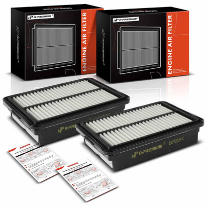 A-Premium 2-PC Engine Air Filter Compatible with Hyundai Elantra(17-20), Kona(18-23) & Kia Forte(19-23), Forte5(20-23), Soul(20-23) - 1.4L 1.6L 2.0L