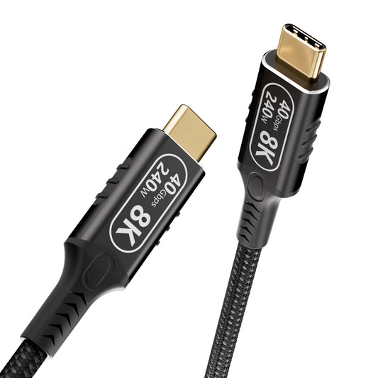 USB c to USB c Cable 3.3ft/1M Compatible with Thunderbolt 4/3,usb4 Cable 40gbps Data,Type c 240W Fast Charging,Single 8K/Dual 4K Video for Monitor,usbc Male to Male Apply to Hub,Galaxy,Smartphone.