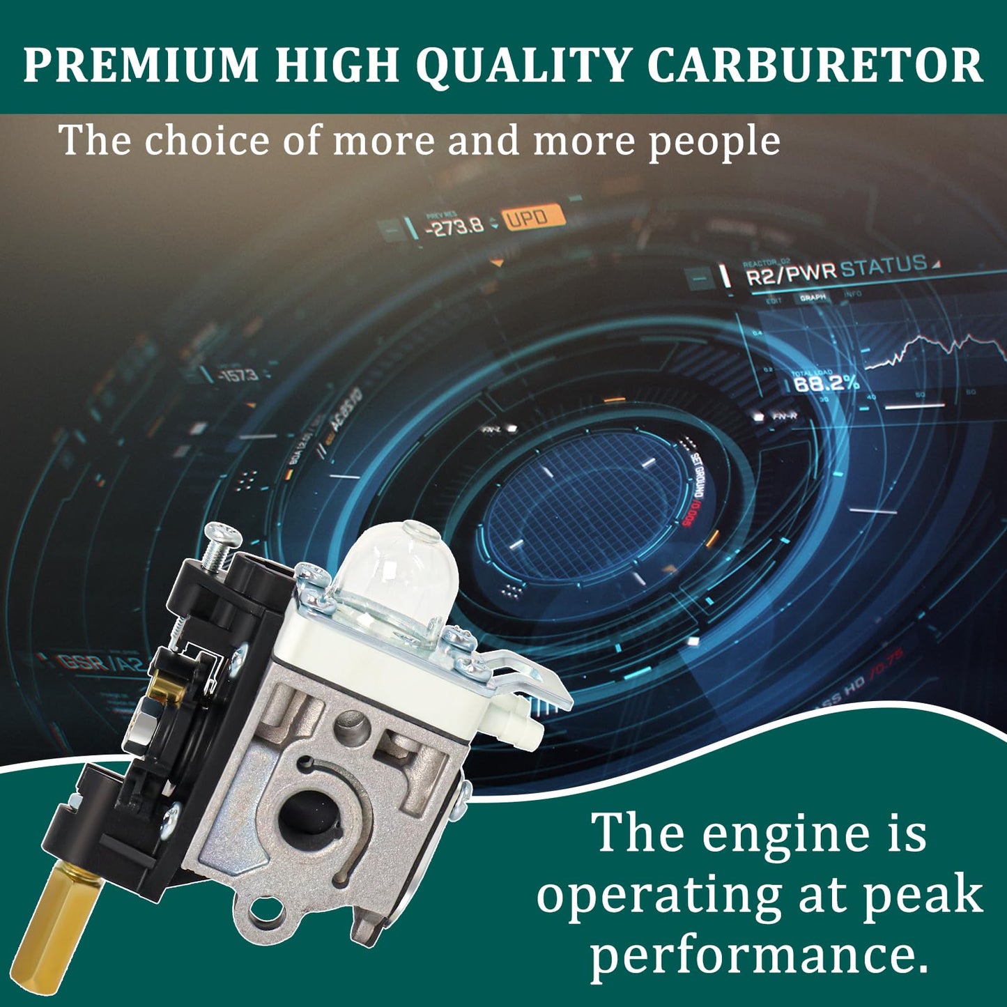 SRM210 Carburetor for Echo Trimmer Parts PE200 Carb Fuel Line Kit Tune up Primer Bulb Grommet for Weed Eater GT200 SRM 210 PE 200 HC150 SRM211 GT200 by Podoy