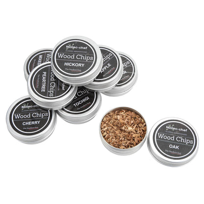 Smoking Wood Chips, 8PCS Whiskey Wood Smoking Chip Cocktail Smoker Kit Smoker Chips for Smoked Drinks