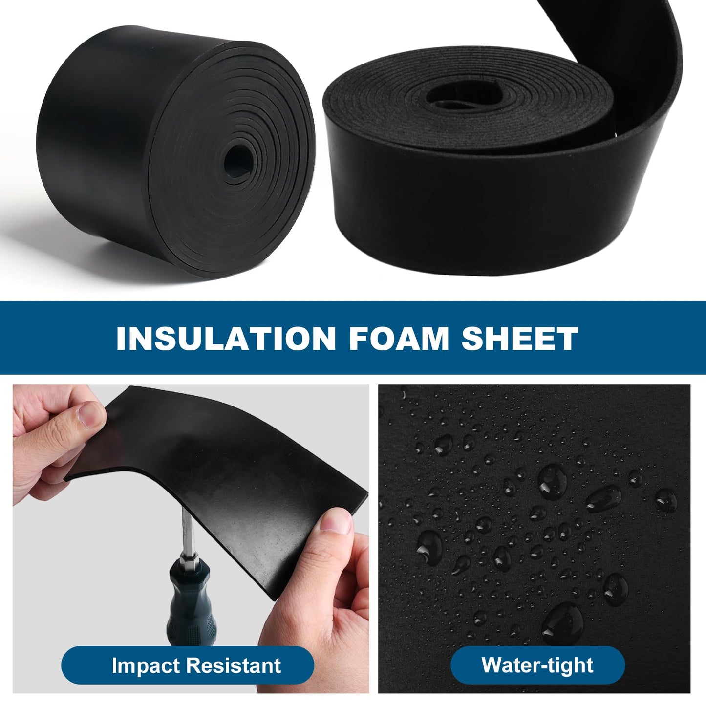 Neoprene Rubber Strips, 12" Wide x1/16 Thick x 4' Long Solid Rubber Sheets, Rolls & Strips for DIY Gaskets, Crafts, Supports, Leveling，Pads, Flooring, Protection