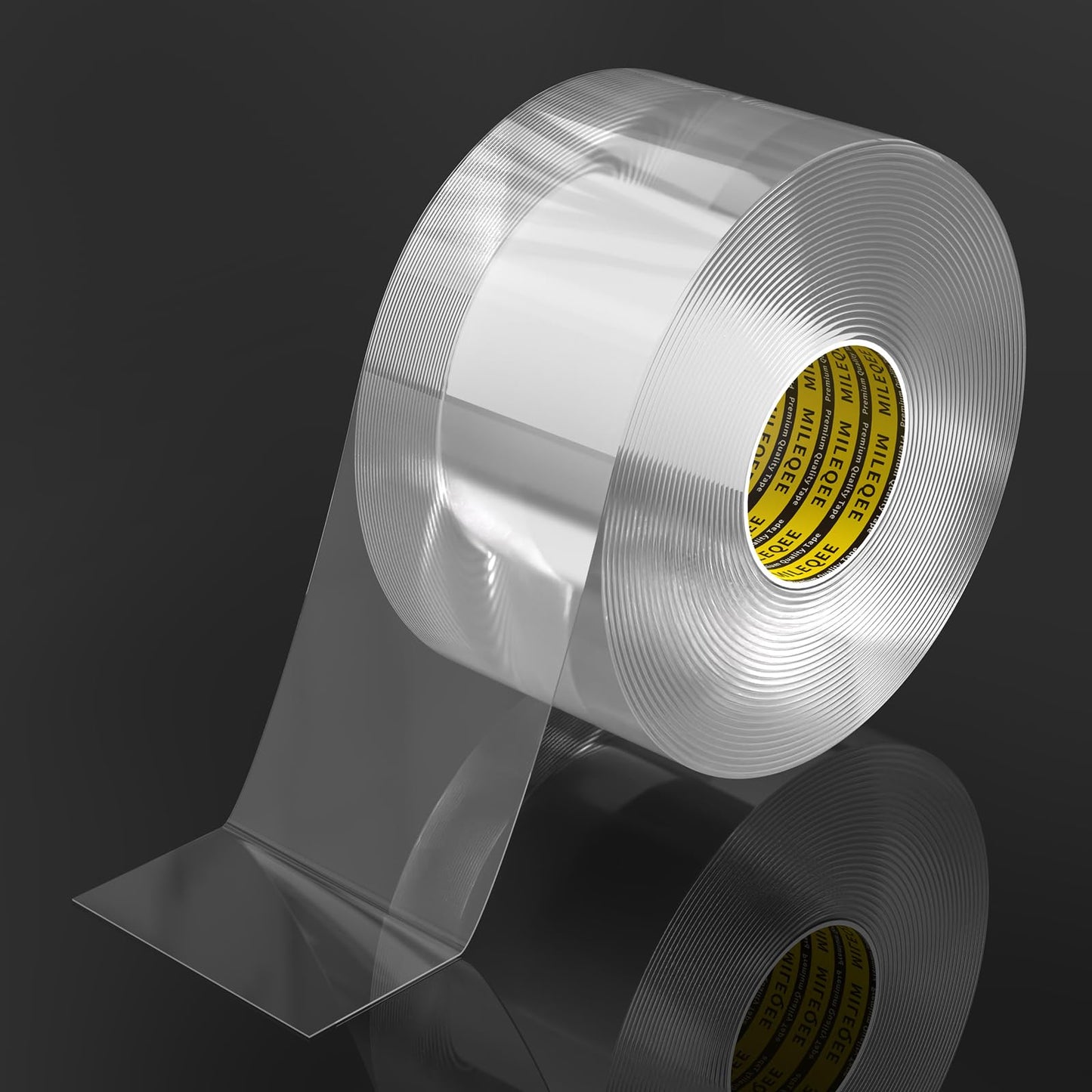 MILEQEE Weather Stripping Clear, 2in x 32.8FT, Window Seal Weather Strips for Winter, Garage/Screen/Storm/Commercial Window Frame Door Seals, Block Air Strong Adhesive Insulation, 0.5mm Thick