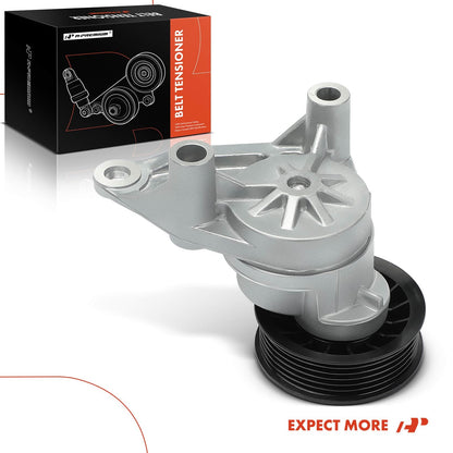 A-Premium Belt Tensioner Assembly with Pulley Compatible with Chevrolet, GMC, Cadillac - Silverado, Savana, Suburban 1500, Tahoe, Sierra, Escalade, Rainier - V8 4.8L, 5.3L, 6.0L, 6.2L