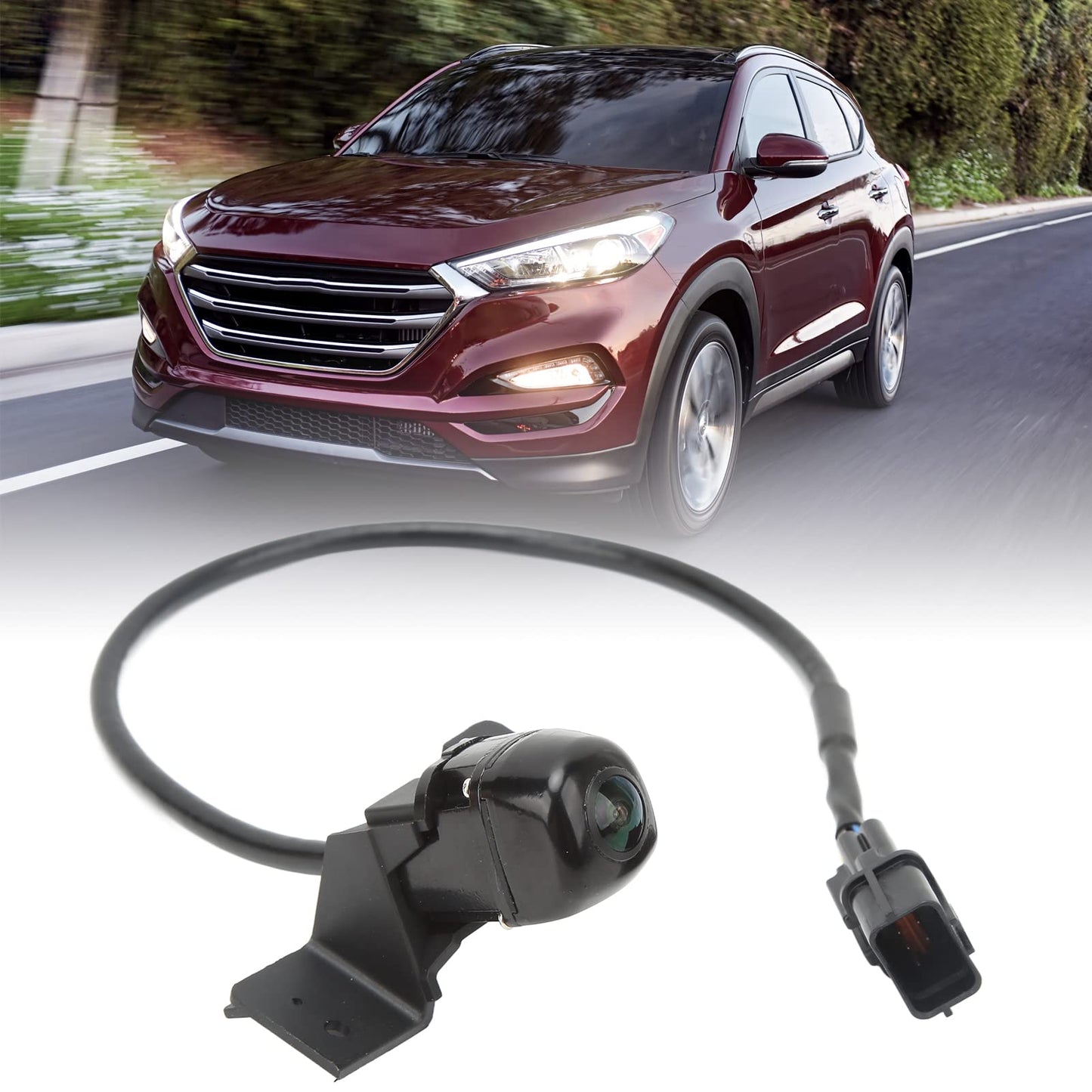 Qiilu Rear View Camera, 95760D3100 Backup Camera Parking Assist Camera de Recul Replacement for Tucson 2016‑2017
