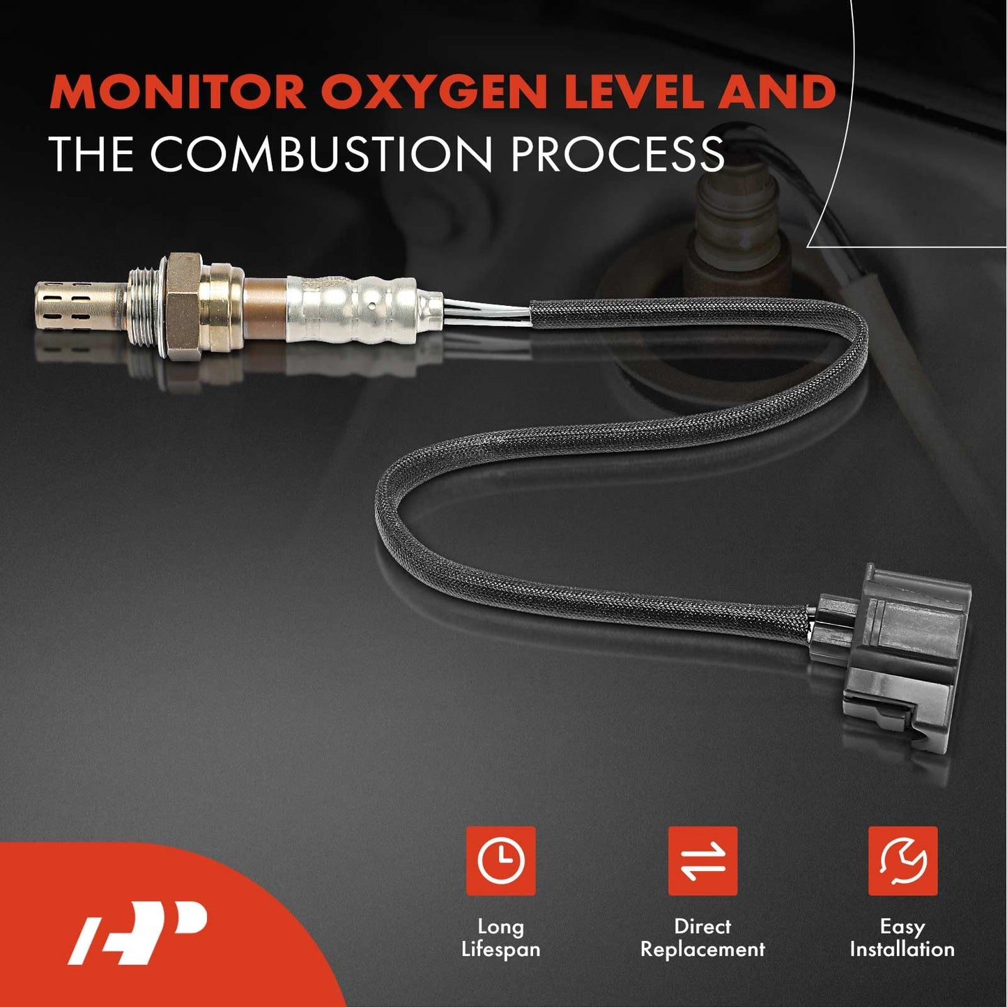 A-Premium O2 Oxygen Sensor Compatible with Chrysler, Dodge, Jeep, Mercedes-Benz, Volkswagen Models - 200, 300, Sebring, Durango, Dakota, Grand Cherokee, Liberty