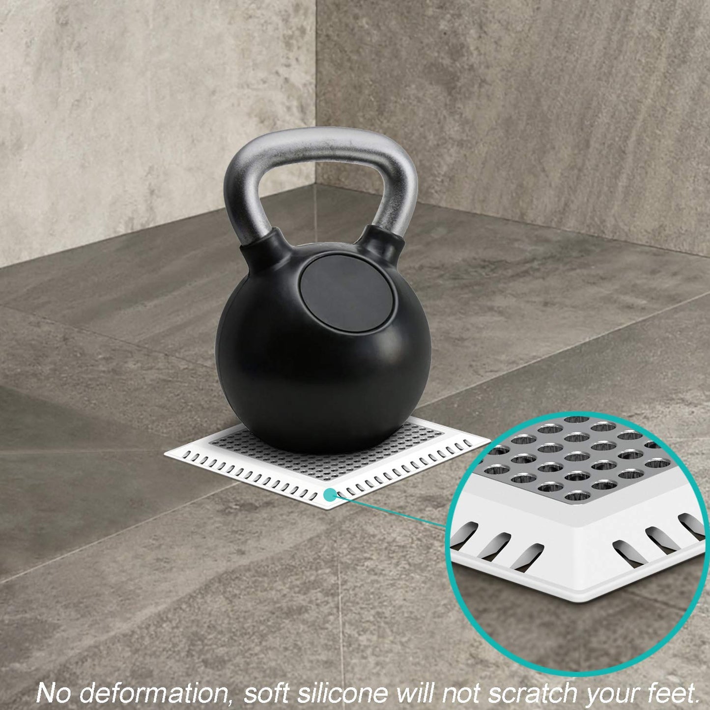 Aojuxix Shower Drain Hair Catcher/Drain Protector/Shower Drain Cover for Bathroom Floor Drain