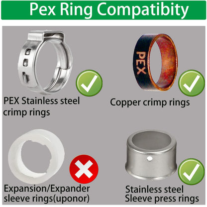 WHK Pex Adapter 1/2 inch X 1/2 Pex Female Fittings NPT PEX Swivel Adapter,RV PEX Plumbing Fittings Brass Crimp Fitting Pex Faucet Connector - Lead Free(6Packs)…