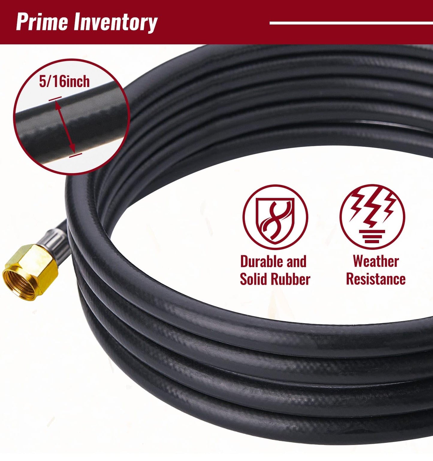 CALPOSE 6 Feet Propane Hose with Regulator, Universal Gas Grill Regulator and Hose for Blackstone 28''/36'' Griddle, Weber Grill, Propane fire pit and More, 3/8" Female Flare for Most LP Gas Grills